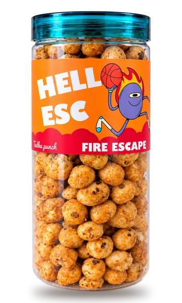 HELLO ESC Fire Escape jar, Peri Peri roasted makhana